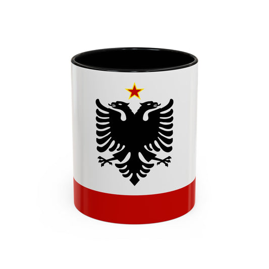 Naval Ensign of Albania 1958 to 1992 - Accent Coffee Mug