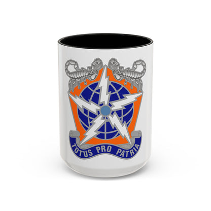 505 Signal Brigade 3 (U.S. Army) Accent Coffee Mug