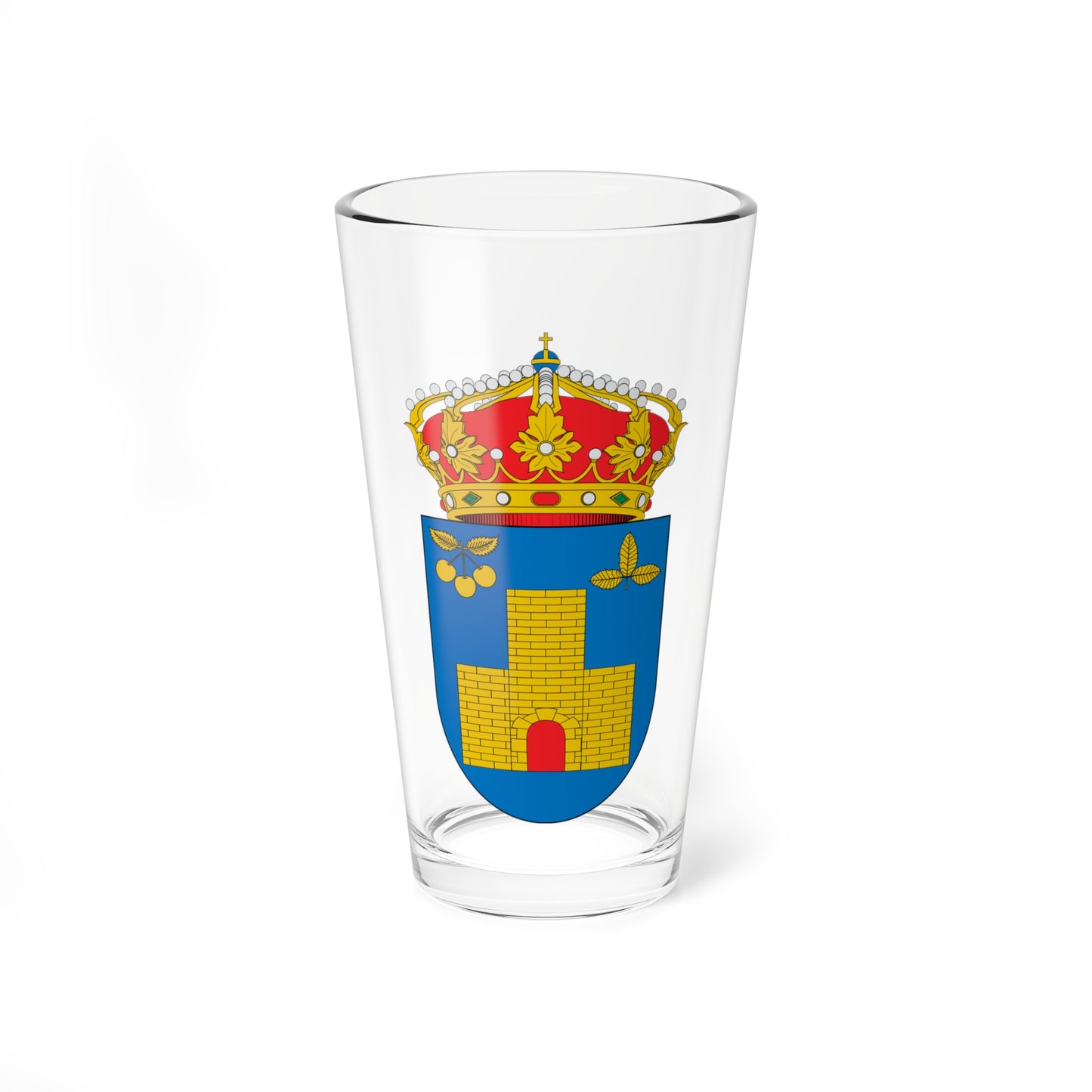 Escudo de La Vilueña2 (Spain) (Coat of Arms) Pint Glass 16oz