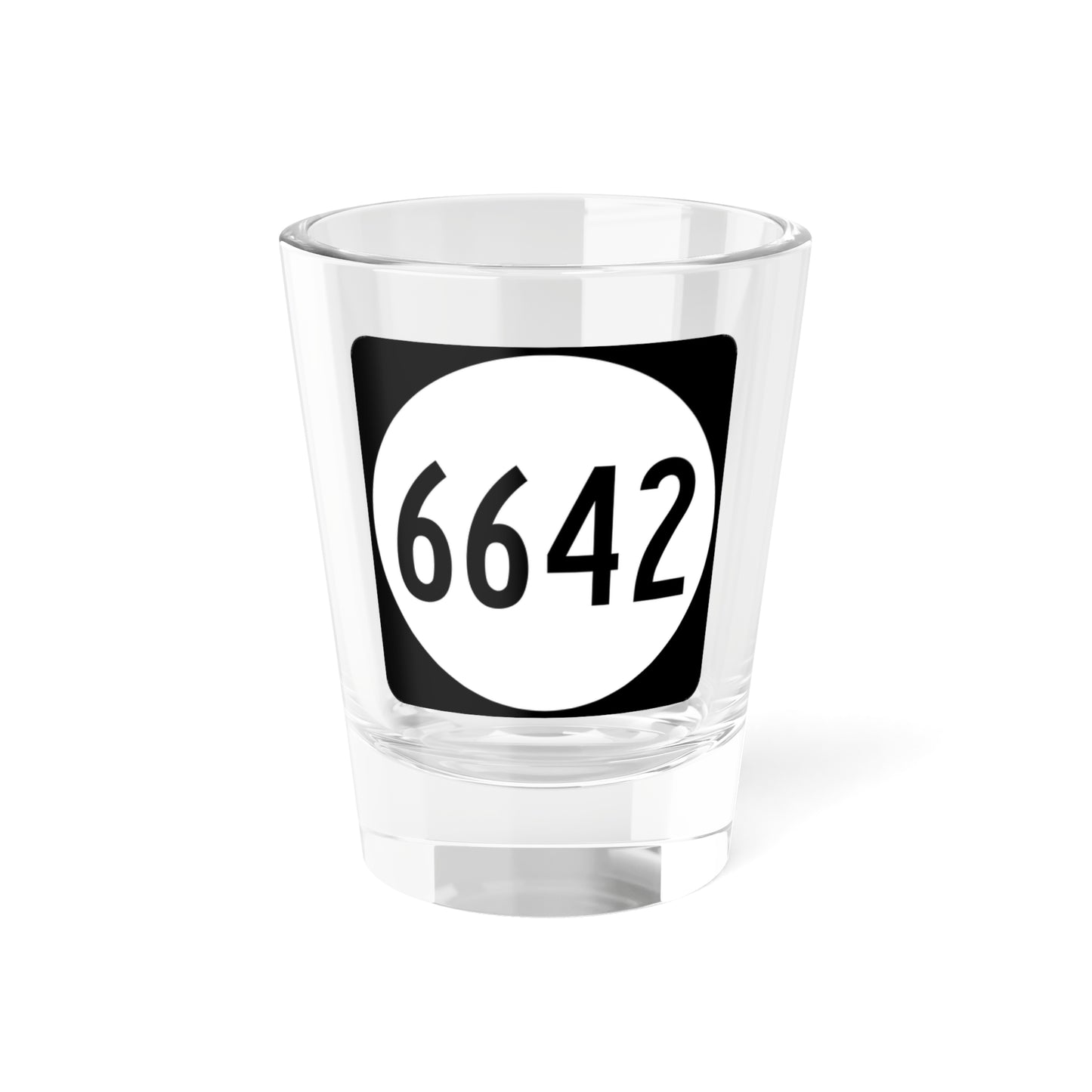 PR tertiary 6642 (Puerto Rico) (Road Sign) Shot Glass 1.5oz
