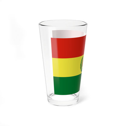 Bandera de Bolivia Guerra (Bolivia) Pint Glass 16oz