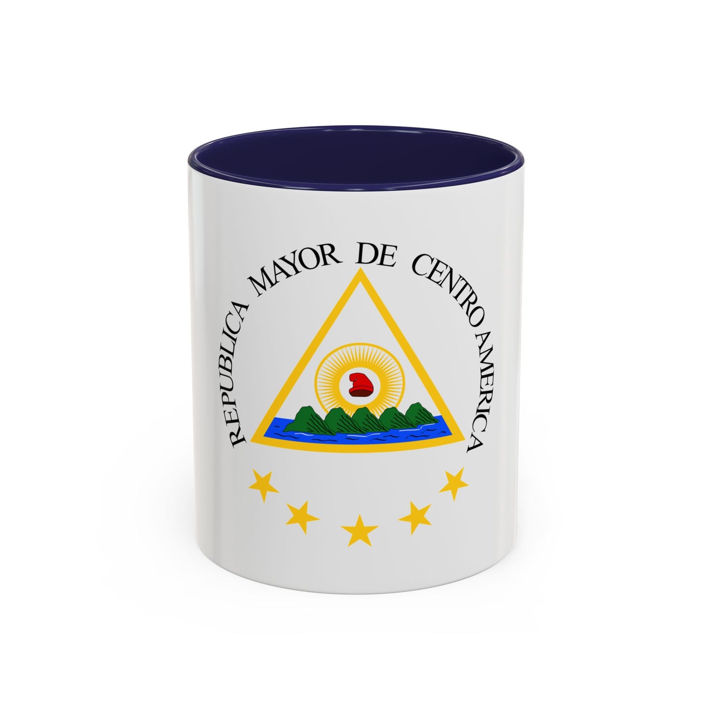 Coat of arms of the Greater Republic of Central America (1898) - Accent Coffee Mug