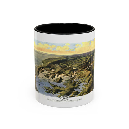 Central America - Panama Canal (1912) (Map) Accent Coffee Mug