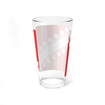 Flag of Basse-Alsace (France) Pint Glass 16oz