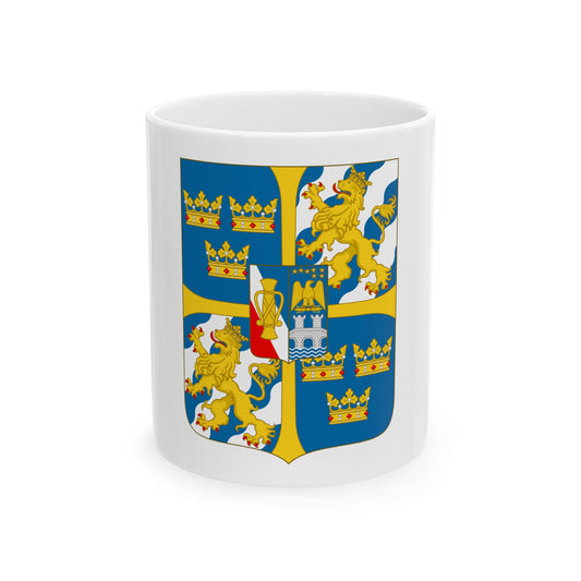 Great shield of arms of Sweden - White Coffee Mug