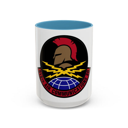 618 Air Communications Squadron AMC (U.S. Air Force) Accent Coffee Mug