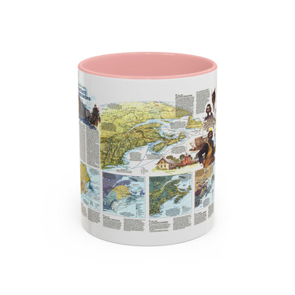 USA - Northern Approaches 2 (1985) (Map) Accent Coffee Mug