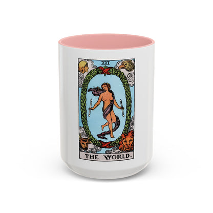 The World (Tarot Card) Accent Coffee Mug