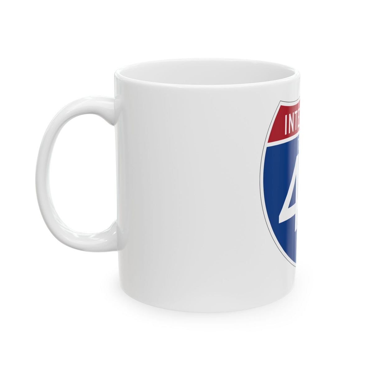 Interstate 45 (U.S. Highways) White Coffee Mug