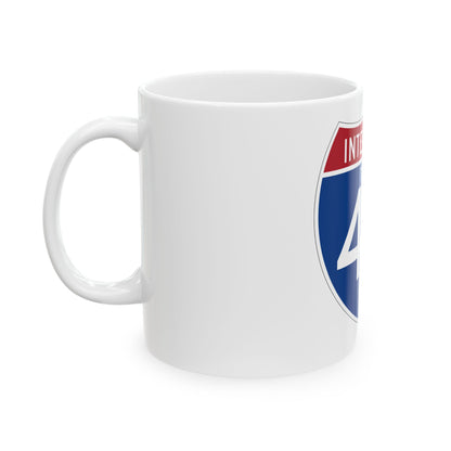 Interstate 45 (U.S. Highways) White Coffee Mug