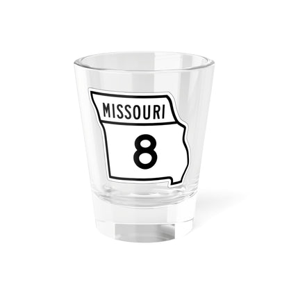 MO-8 1948 (Missouri) (Road Sign) Shot Glass 1.5oz