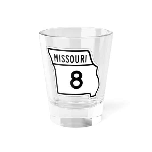 MO-8 1948 (Missouri) (Road Sign) Shot Glass 1.5oz