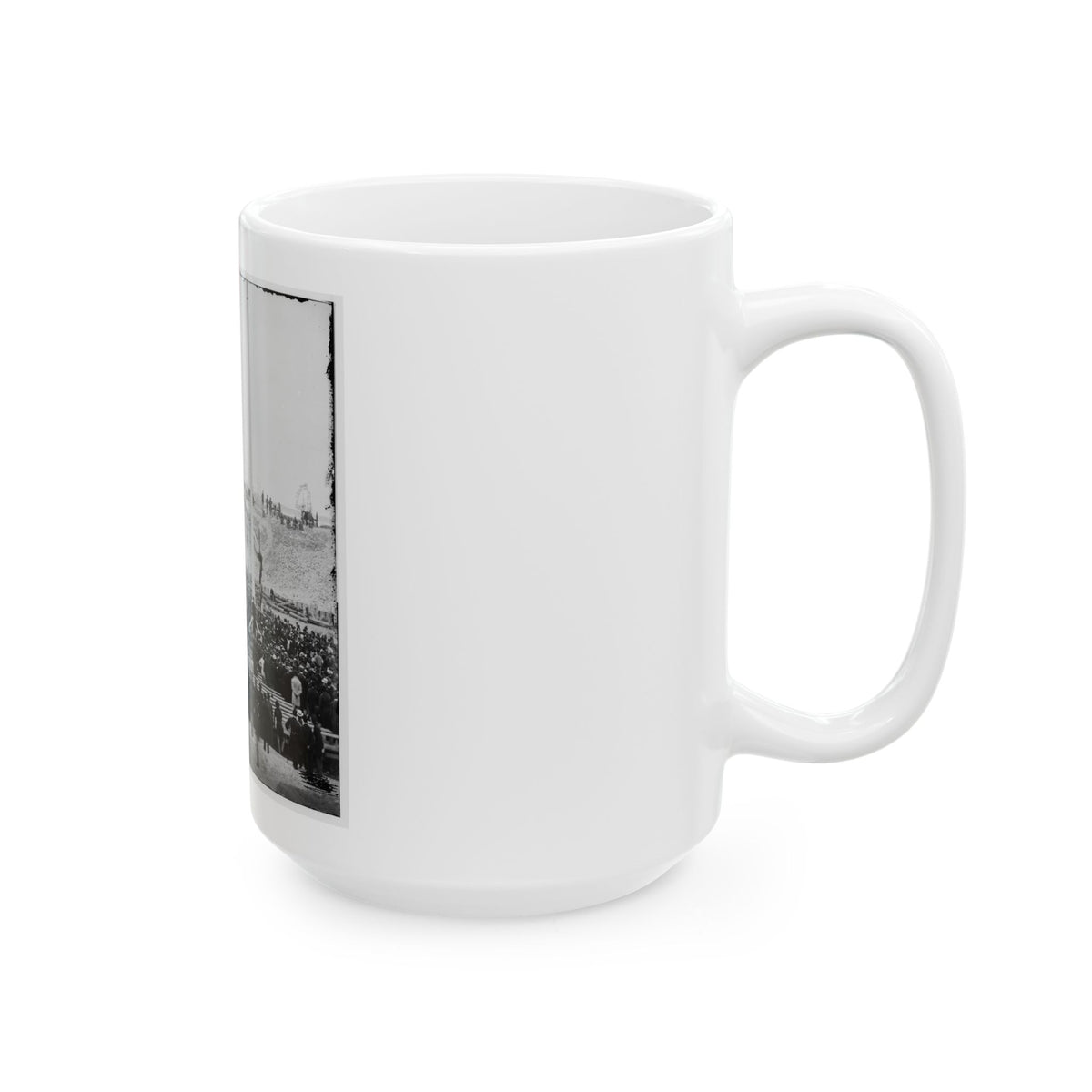 Charleston, S.C. Crowd Inside Fort Sumter; Another View (U.S. Civil War) White Coffee Mug