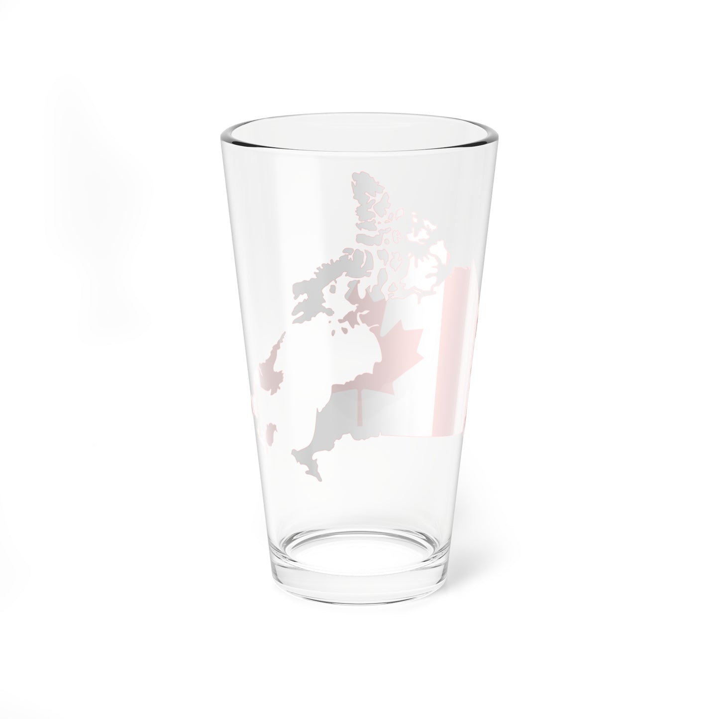 Canada flag map without Quebec (Canada) Pint Glass 16oz