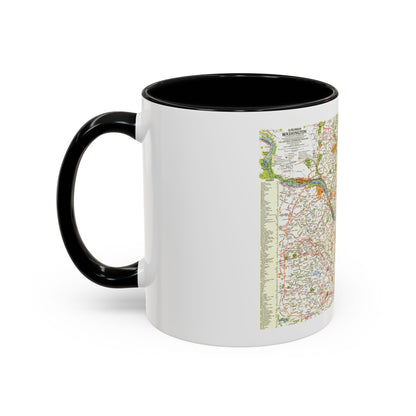USA - Washington, Suburban (1964) (Map) Accent Coffee Mug