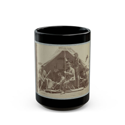7th New York State Militia, Camp Cameron, D.C., 1861 035 (U.S. Civil War) Black Coffee Mug