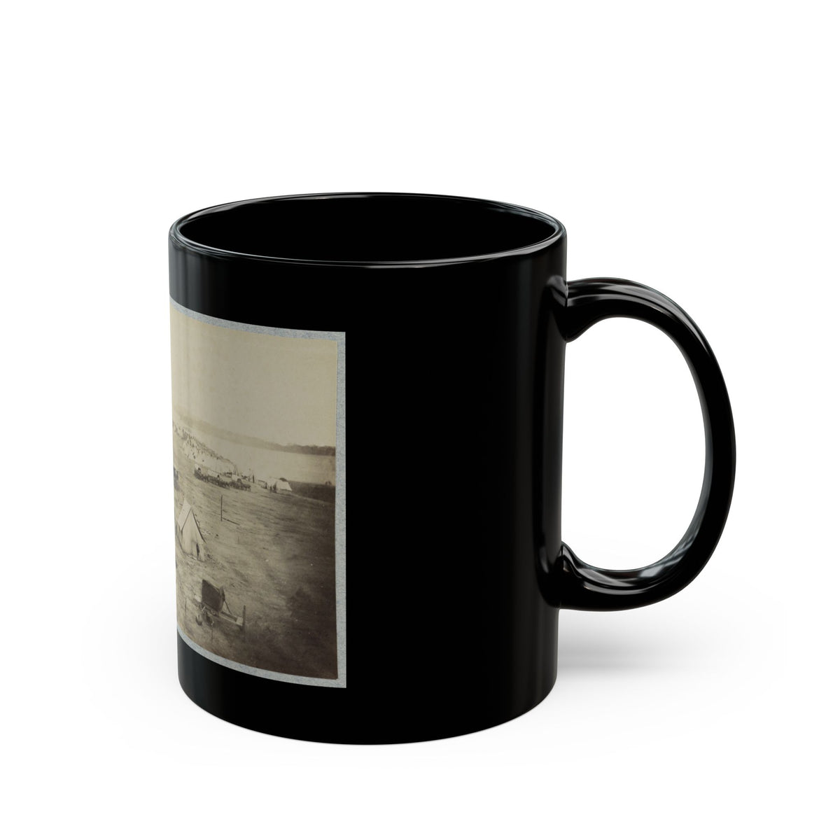 Belle Plain Landing, Va. 002 (U.S. Civil War) Black Coffee Mug