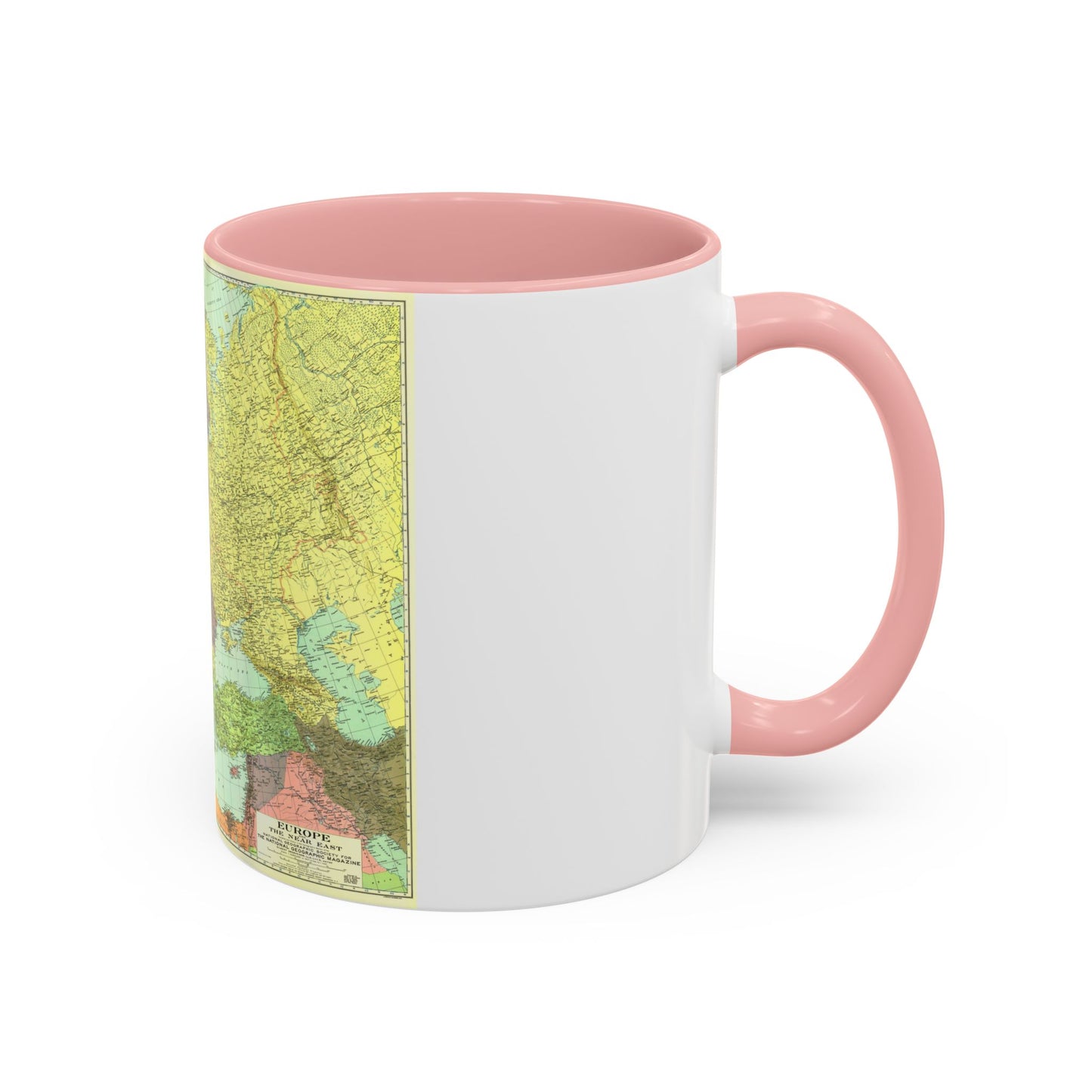 Europe and the Near East (1929) (Map) Accent Coffee Mug