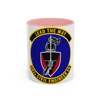 802d Civil Engineer Squadron (U.S. Air Force) Accent Coffee Mug