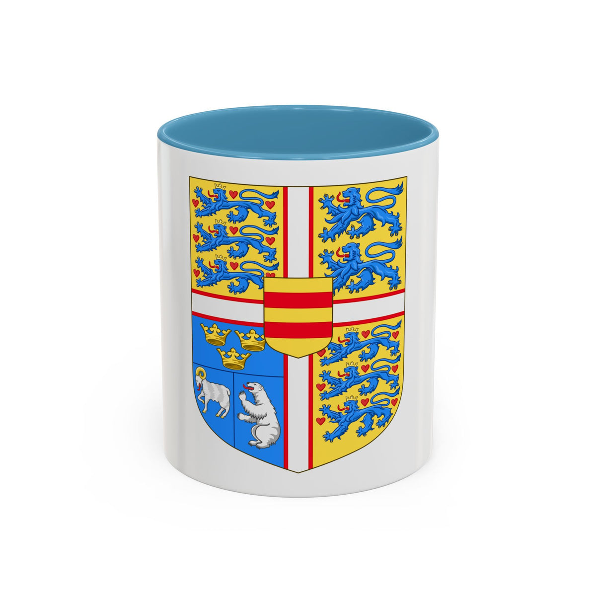 Royal arms of Denmark - Accent Coffee Mug