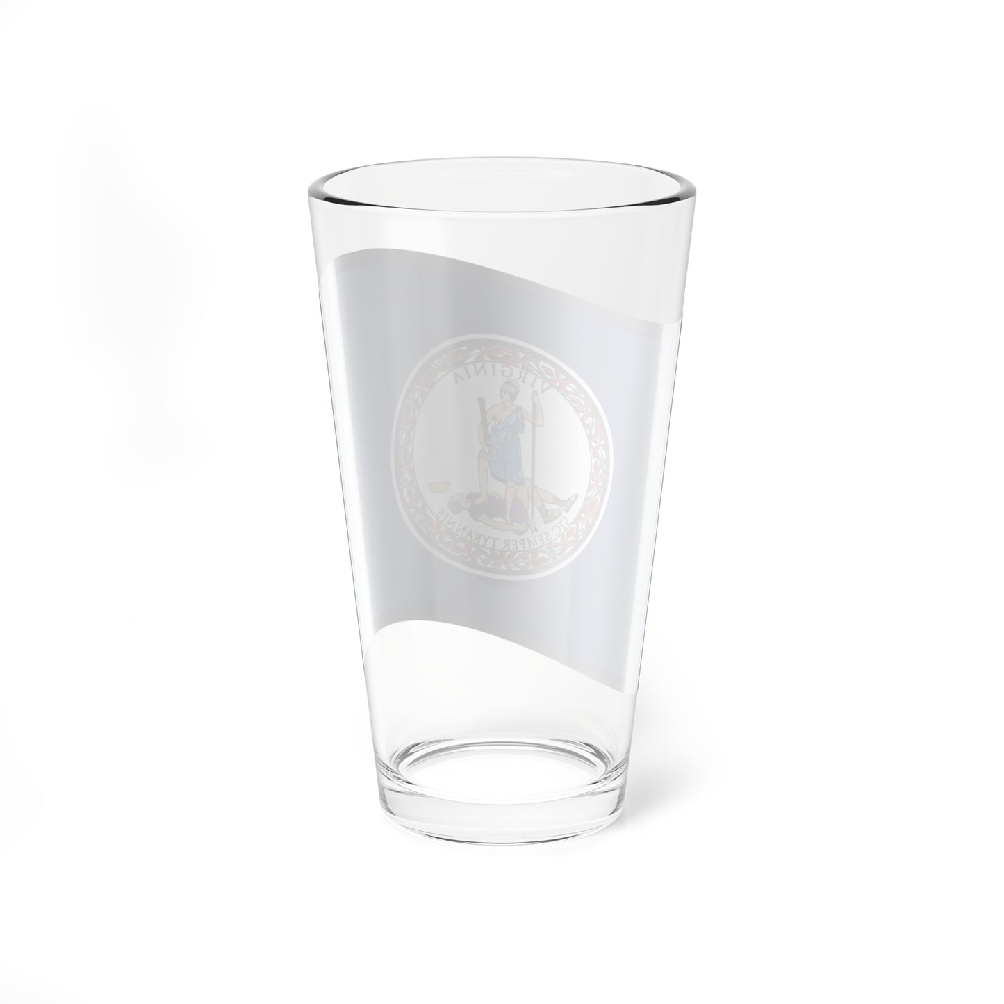 Nuvola Virginia flag (United States) Pint Glass 16oz