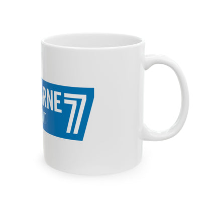 Flag of Seine et Marne France - White Coffee Mug