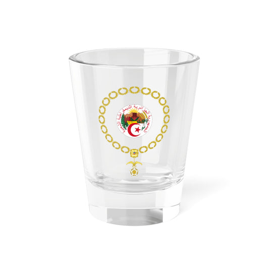 Generic Coat of Arms of the President of Algeria Chilean Order of Merit (Algeria) (Coat of Arms) Shot Glass 1.5oz