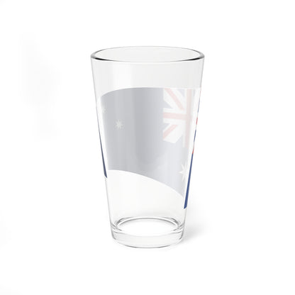 Australia Flag - iconic waving (Australia) Pint Glass 16oz