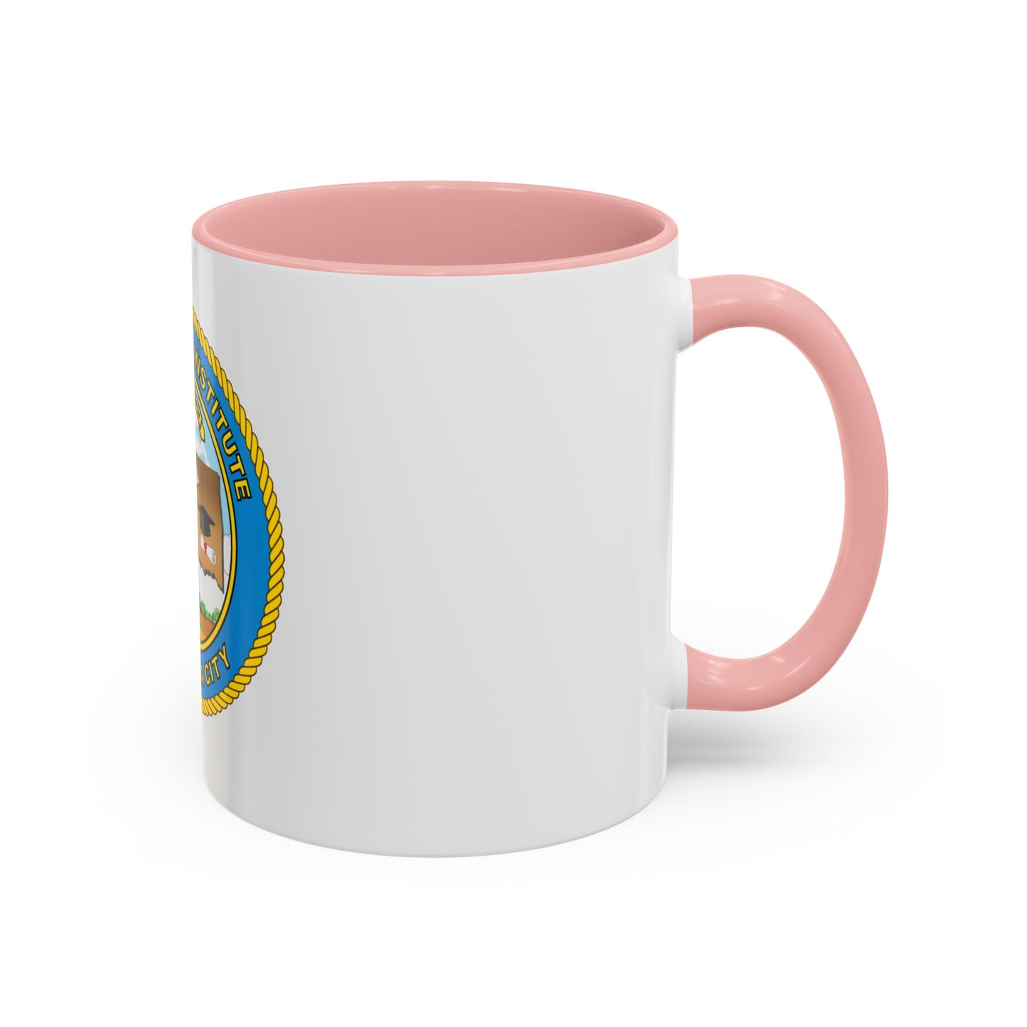 USCG Institute Oklahoma City (U.S. Coast Guard) Accent Coffee Mug