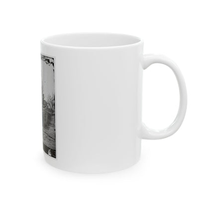 Atlanta, Georgia. Street In Atlanta (House Next To Church Used As Sherman's Headquarters (U.S. Civil War) White Coffee Mug