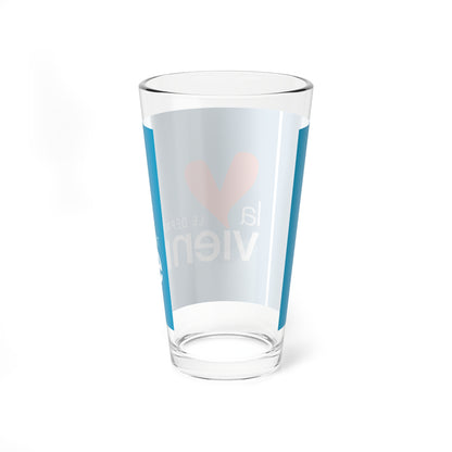 Flag of the Department of Vienne (France) Pint Glass 16oz