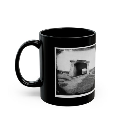 Richmond, Va. Ruins Of Richmond & Danville Railroad Bridge (U.S. Civil War) Black Coffee Mug