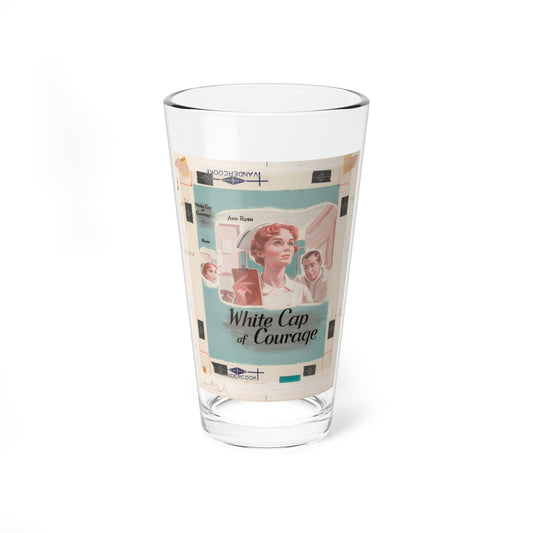 White Cap of Courage by Ann Rush, Paperback Novel Cover (Bantam Book, 1960) - Pint Glass 16oz-16oz-Go Mug Yourself