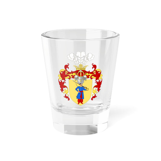 Coat of arms of Hetmanate with helmet (Ukraine) (Coat of Arms) Shot Glass 1.5oz