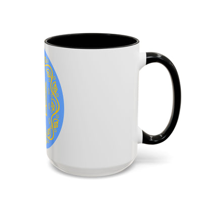 Coat of arms of Ukrainian People's Republic 2 - Accent Coffee Mug