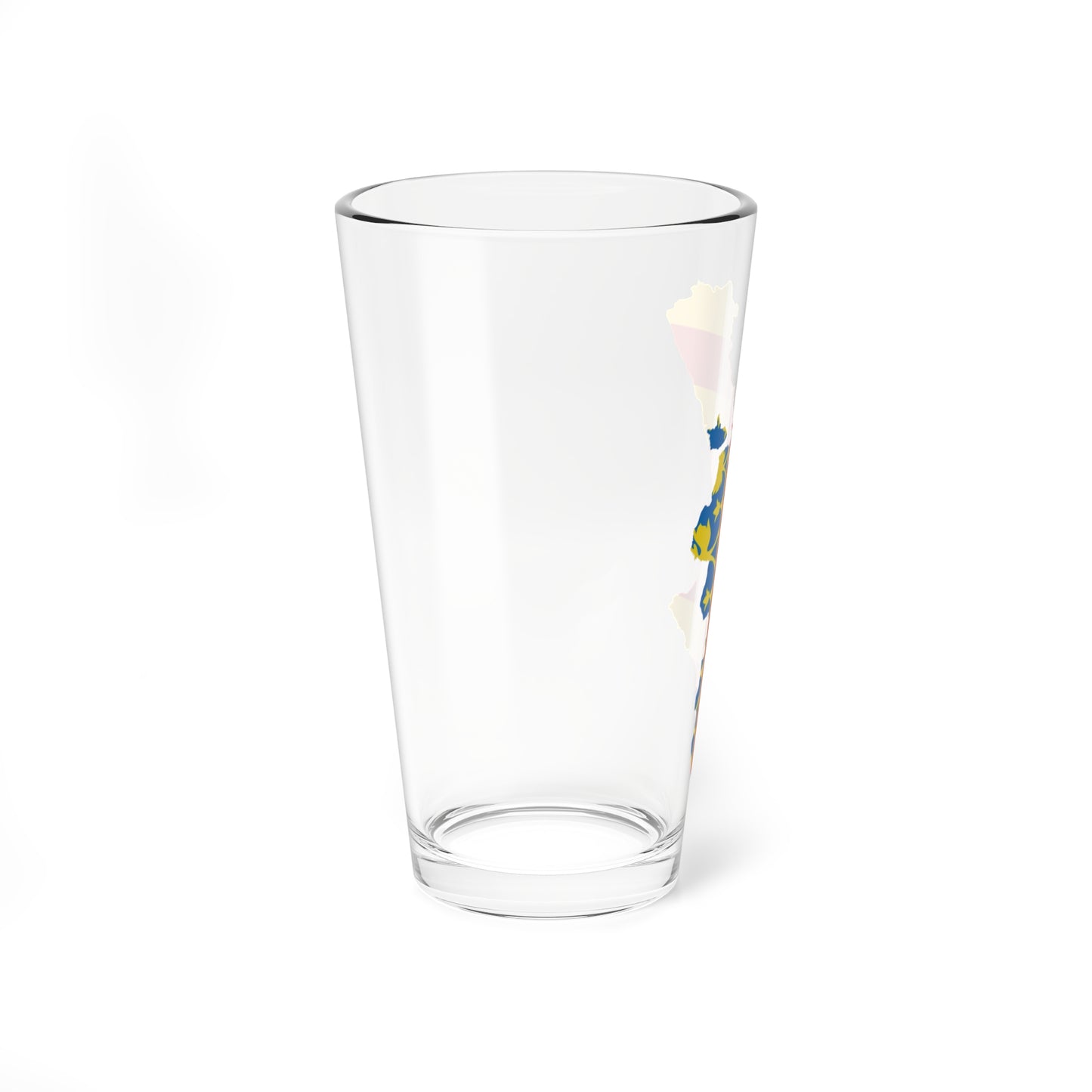Flag map of Valencia (Spain) Pint Glass 16oz