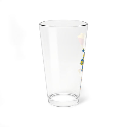 Flag map of Valencia (Spain) Pint Glass 16oz