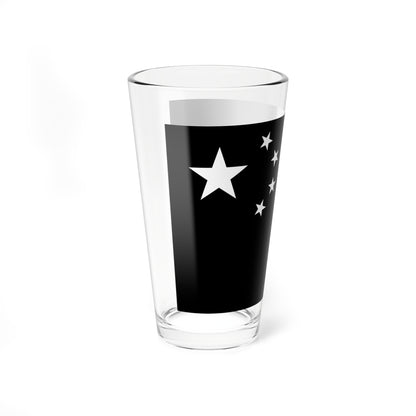 Flag of the Peoples Republic of China black and white variant 1 (China) Pint Glass 16oz