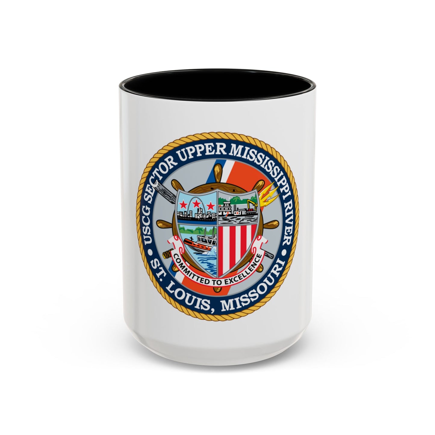 USCG Sector Upper Mississippi River (U.S. Coast Guard) Accent Coffee Mug