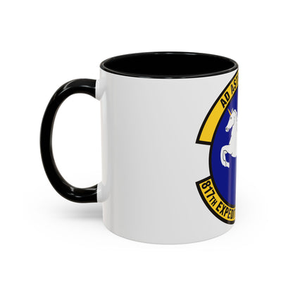 817th Expeditionary Airlift Squadron (U.S. Air Force) Accent Coffee Mug