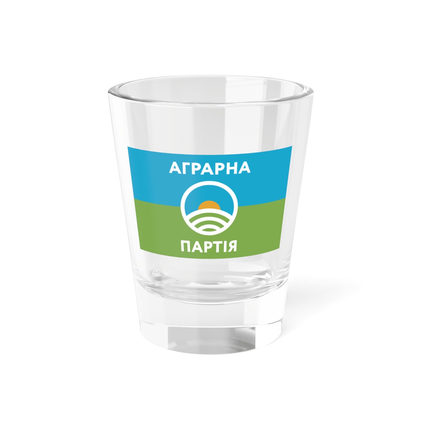 Прапор Аграрноі партіі (Ukraine) Shot Glass 1.5oz
