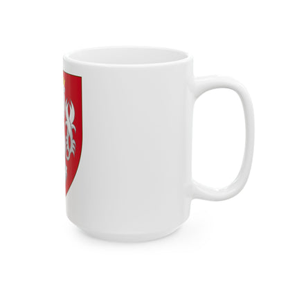 Coat of arms of the House of Luxembourg-Bohemia - White Coffee Mug