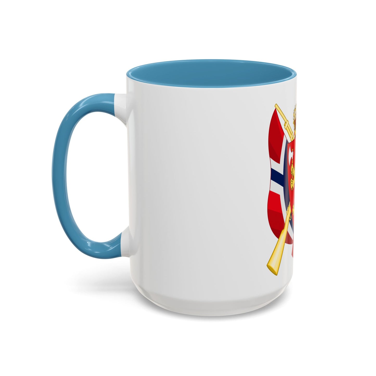 Coat of arms of the National Rifle Association of Norway - Accent Coffee Mug