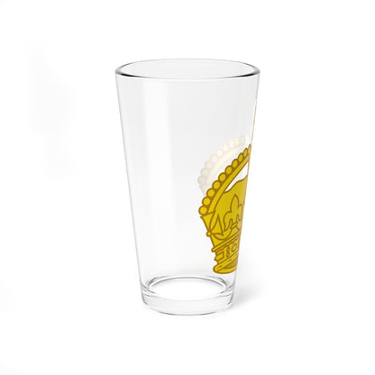 1901 pattern Tudor Crown gold (United Kingdom) (Military Rank) Pint Glass 16oz