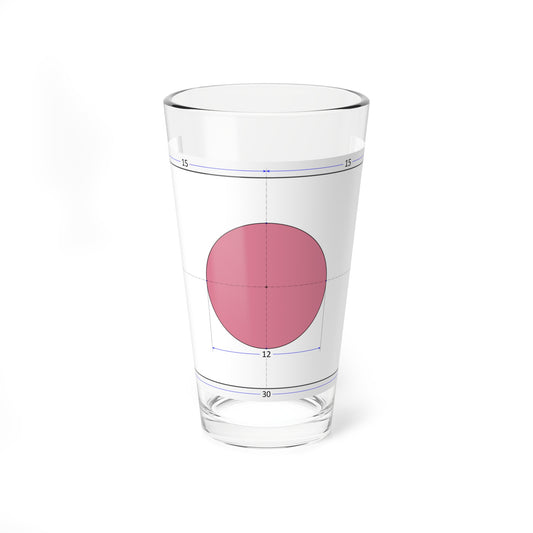 Flag of Japan construction sheet (Japan) Pint Glass 16oz