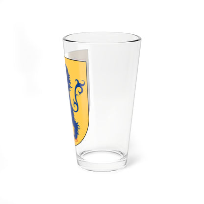 Heraldiska samfundet vapen (Sweden) (Coat of Arms) Pint Glass 16oz