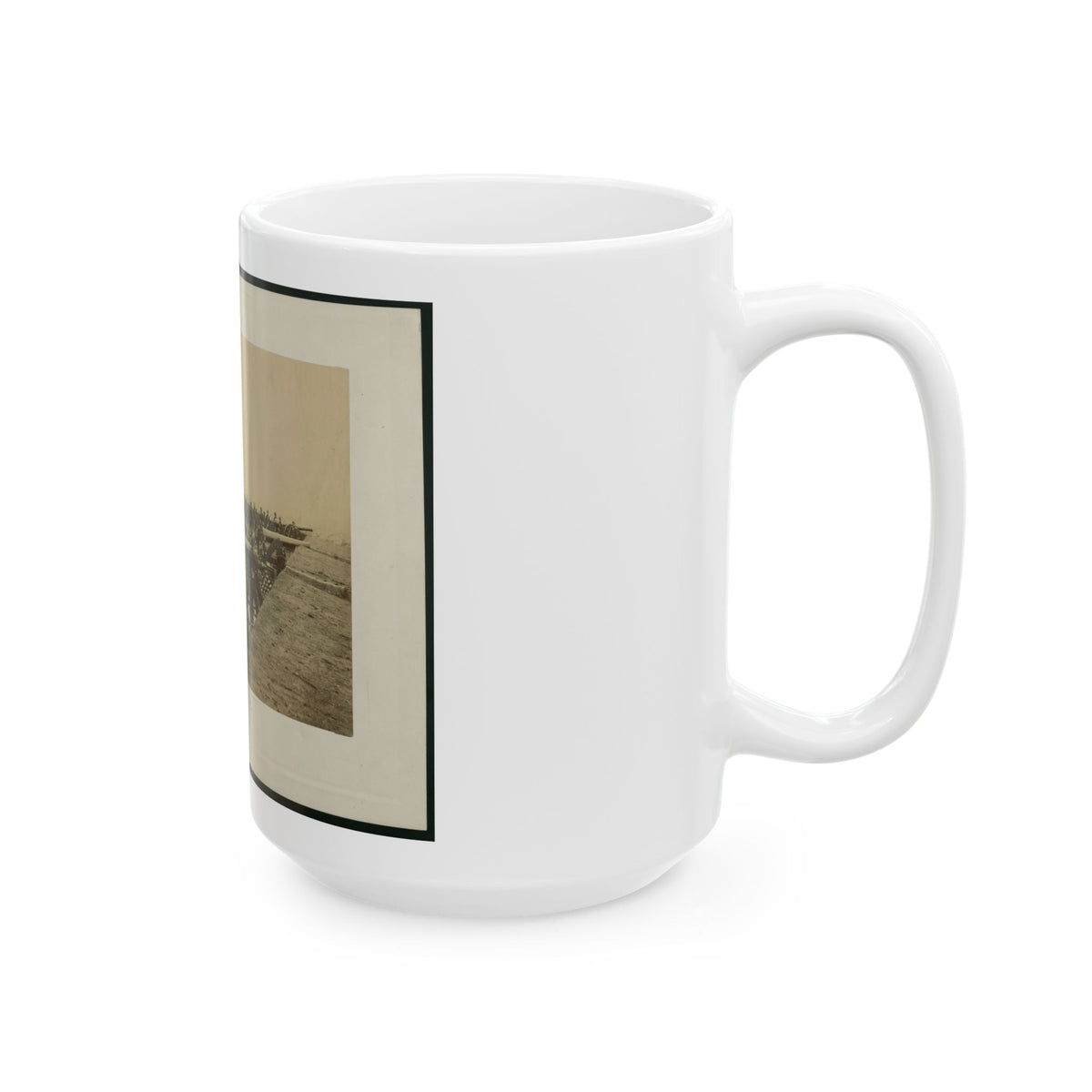 Brady's Incidents Of The War. (Fort Richardson Va.) Camp 1st. Conn Artilery Sic, Col. R.O. Tyler (U.S. Civil War) White Coffee Mug