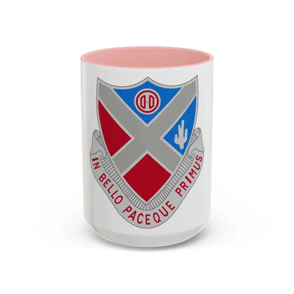 179th Air Defense Artillery Regiment (U.S. Army) Accent Coffee Mug 15oz Pink - Go Mug Yourself