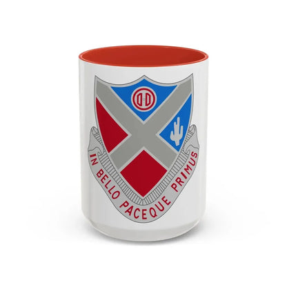 179th Air Defense Artillery Regiment (U.S. Army) Accent Coffee Mug 15oz Red - Go Mug Yourself