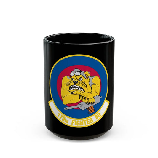 179th Fighter Squadron (U.S. Air Force) Black Coffee Mug-15oz-Go Mug Yourself